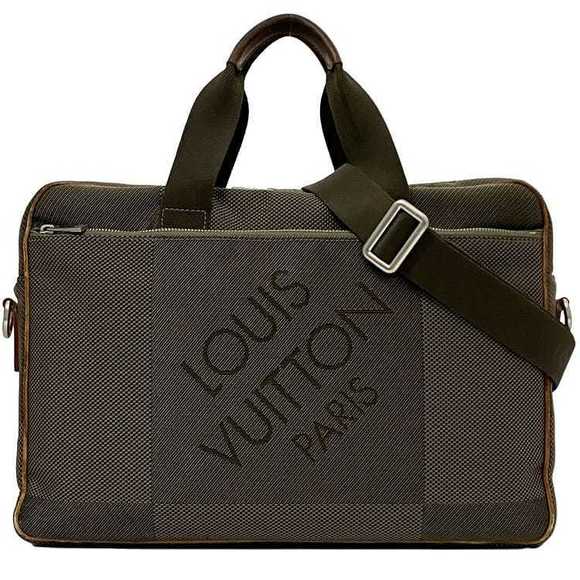 Louis Vuitton Khaki Business Joan Shoulder PM Briefcase Bag Green Bag - Picture 1 of 9